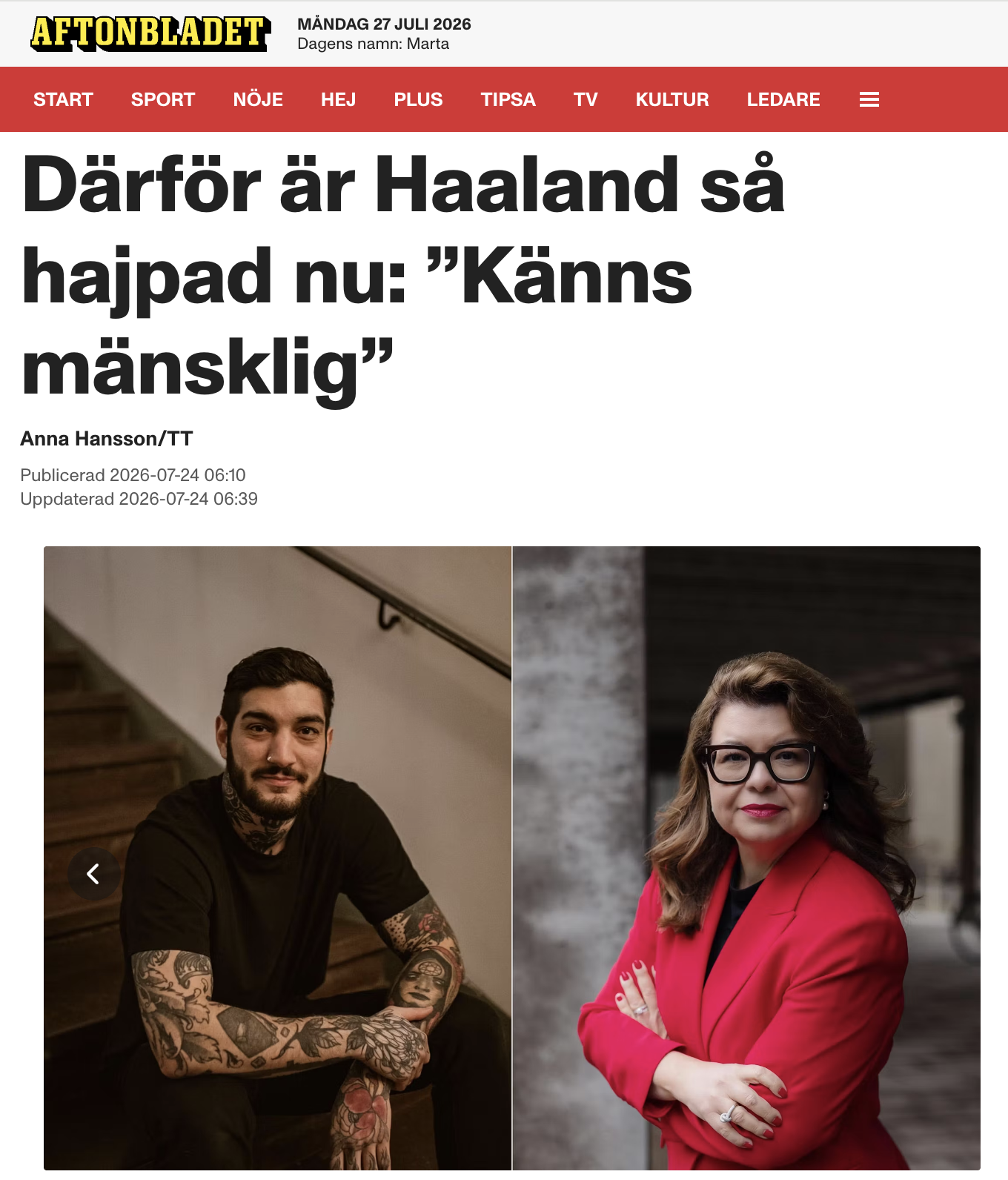 Featured image for “Därför lyckas Erling Haaland vinna våra hjärtan”